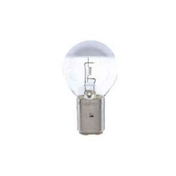 BA15D Round Clear Silver Crown 12v 25w
