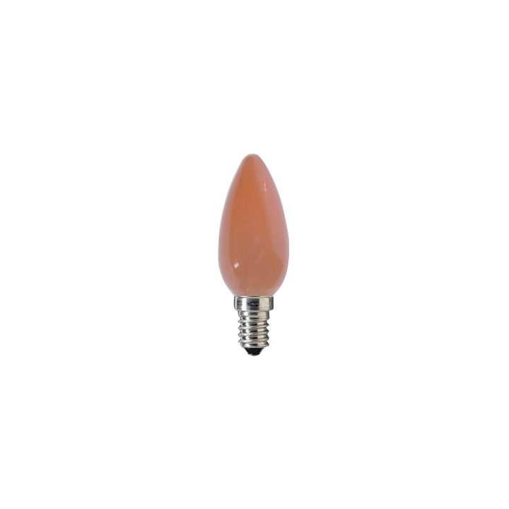 124010 E14 Flamme Color Opaque 230V Orange 25w