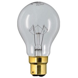 B22 GLS  Clear  230V-240V Rough service  100w