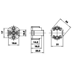 Lampholder G9 simple 270°C 250V