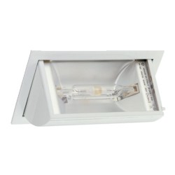 P050700007579 Spot encastre Orientable 230v Aluminium Blanc METROPOLIS MH 70w RX7S