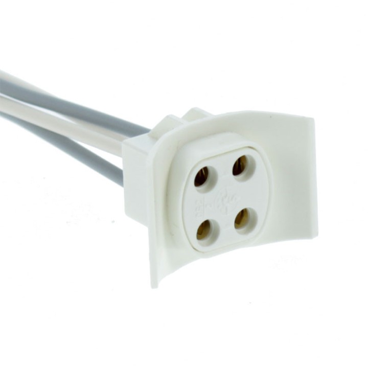 Socket G10Q 4 Wires for Circline and Tube 4 Pins 184/D/FR Stucchi