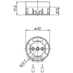 Socket flying G13 T8 110°C 140000 Stucchi