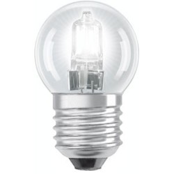 E27 Sphérique Halogène Claire 28w=35w 230v