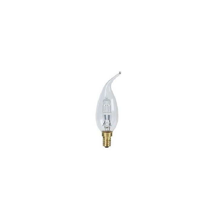 E14 Candle Halogen Clear Candle Tip 28w=40w 230V