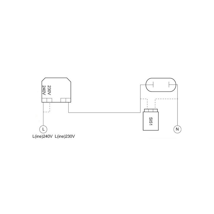 A030100887013 Ballast Ferromagnétique Vapeur de Mercure & Iodures Métalliques 250w (MK4)