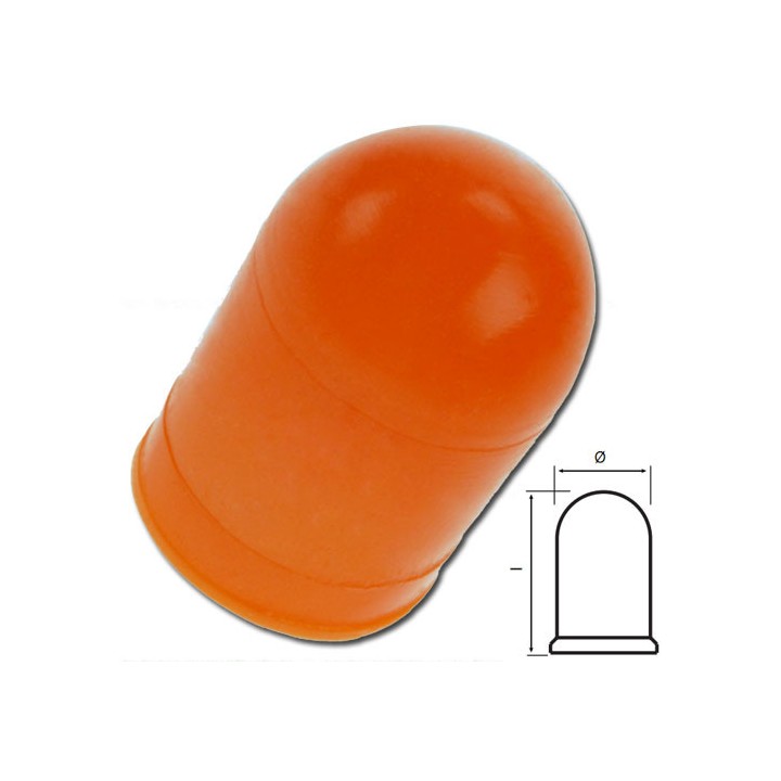A210500171776 Cabochon T1 Orange 3.6x6.7mm