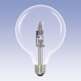 E27 Globe 125 Halogen Eco 18w = 23w Clair 230V