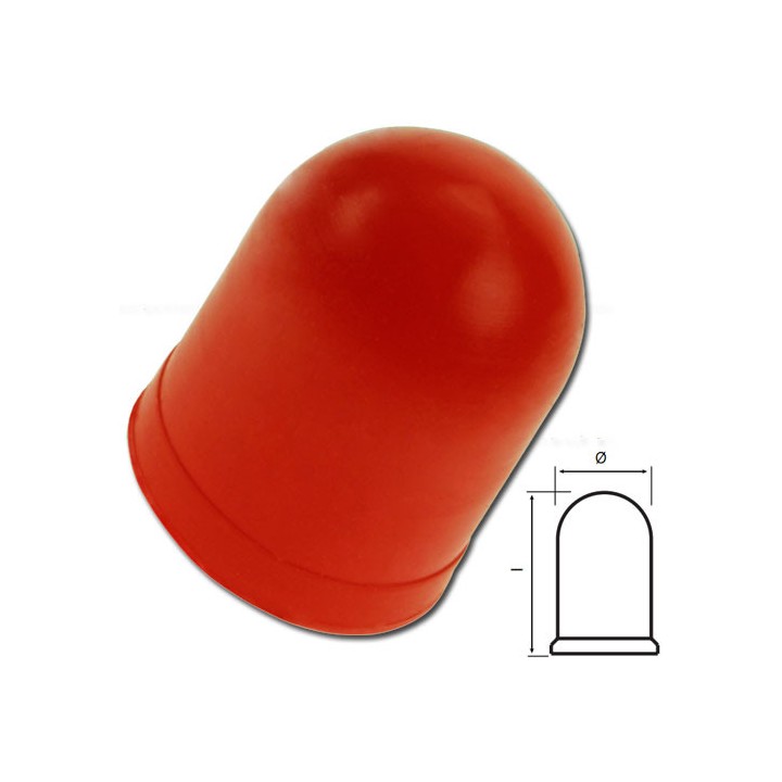 A210500171752 Cabochon T1 3/4 Rouge 6x12mm