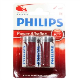 PIL14ALCB2 Blister de 2 piles LR14 Alcaline (type C) PHILIPS