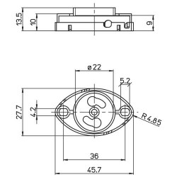 A17560000110F Support de starter par fixation à vis