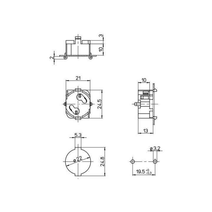 A17560016A000 Support Starter type 16A