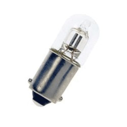 BA9S Tubular Neon 9X25  110V  Glass Clear