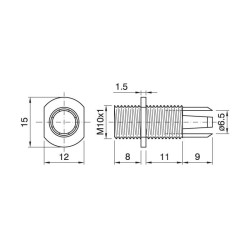 A137416591502 Serre-câble Intérieur SC/15M blanc