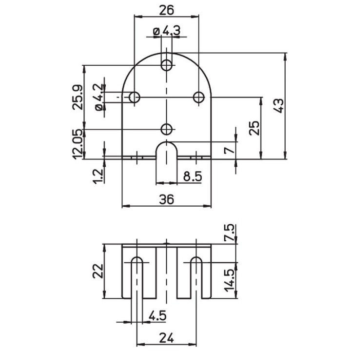 Mounting bracket 26/36
