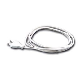 Power Cord 2x0,75mm² Blanc 2M 2P
