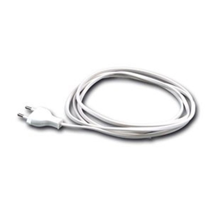 Power Cord 2x0,75mm² Blanc 1.5M 2P