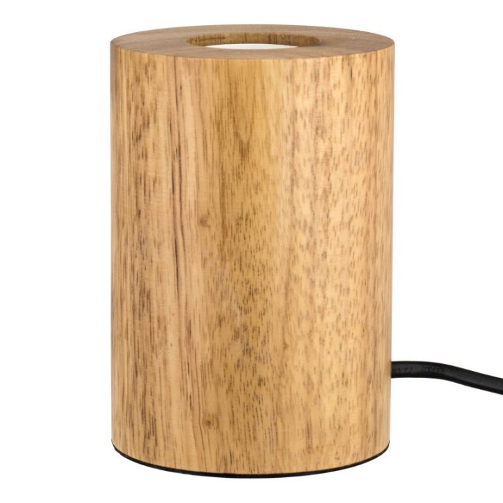Table lamp Wood E27 90x130mm + cord 1 meter + inter