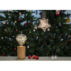 Table lamp Wood E27 90x130mm + cord 1 meter + inter