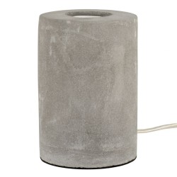 Table lamp Raw concrete E27 90x130mm + Concrete + interlocking + cord 