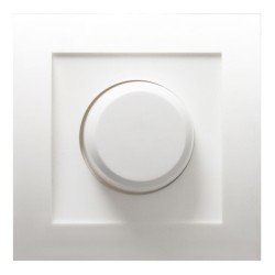 Single White Cover with Knob