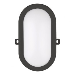 LED Hublot Basic 6W 3000K Black Oval