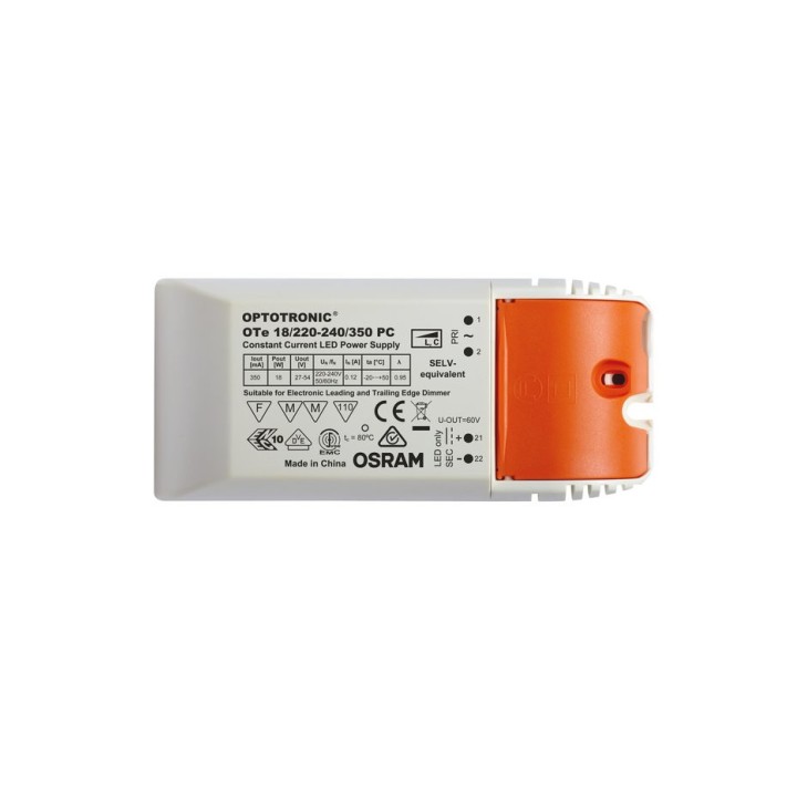 OTE 18 / 220-240 / 350 PC OSRAM Phase-cut driver for luminaires and LE