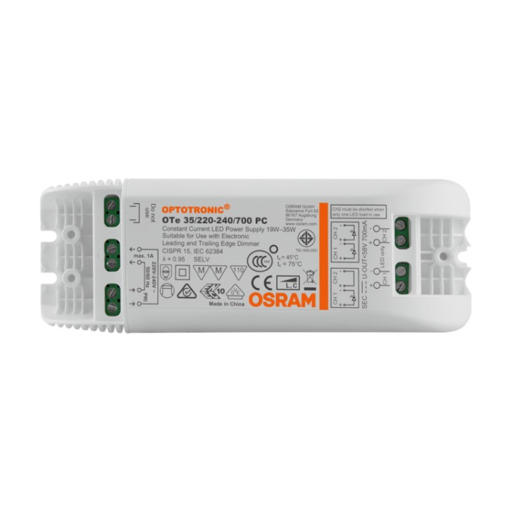 A140200825520 OTE 35/220-240/700 PC OSRAM Driver phase-cut pour luminaires et modules LED