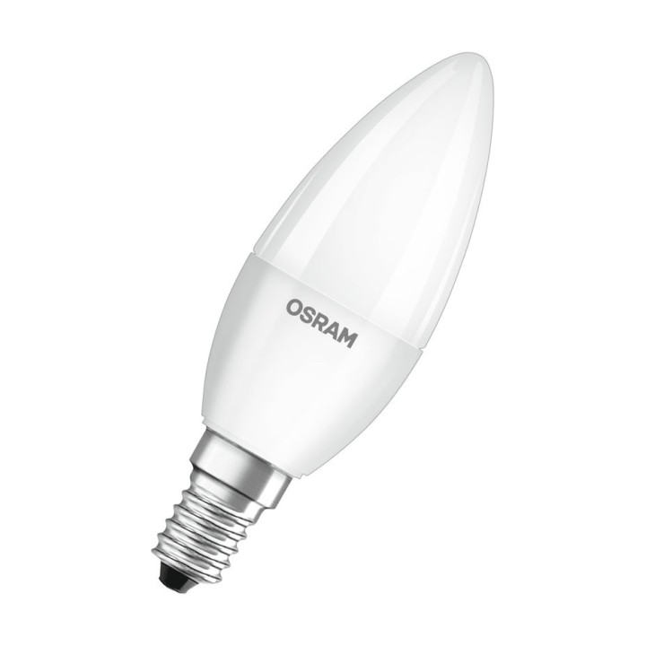 E14 Flamme Led Dépolie 4,9w = 40w 827 OSRAM