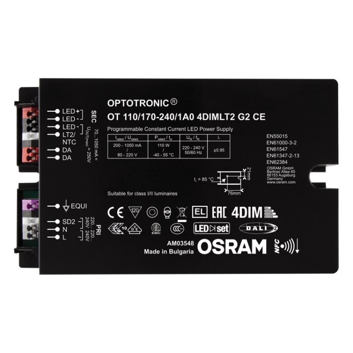 Driver OUTDOOR OT 110 170-240 800 4DIMLT2 OSRAM for luminaires and LED