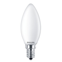 E14 Frosted Candle 6.5w = 60W B35 4000K Philips