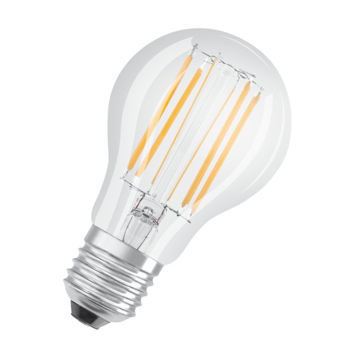 E27 Standard led bulb Clear LED filament effect 7.5w 2700K 827 230v OS