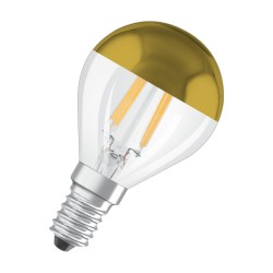 E14 Spherical Golden Cap LED filament effect 4W 827 OSRAM