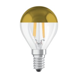 E14 Spherical Golden Cap LED filament effect 4W 827 OSRAM