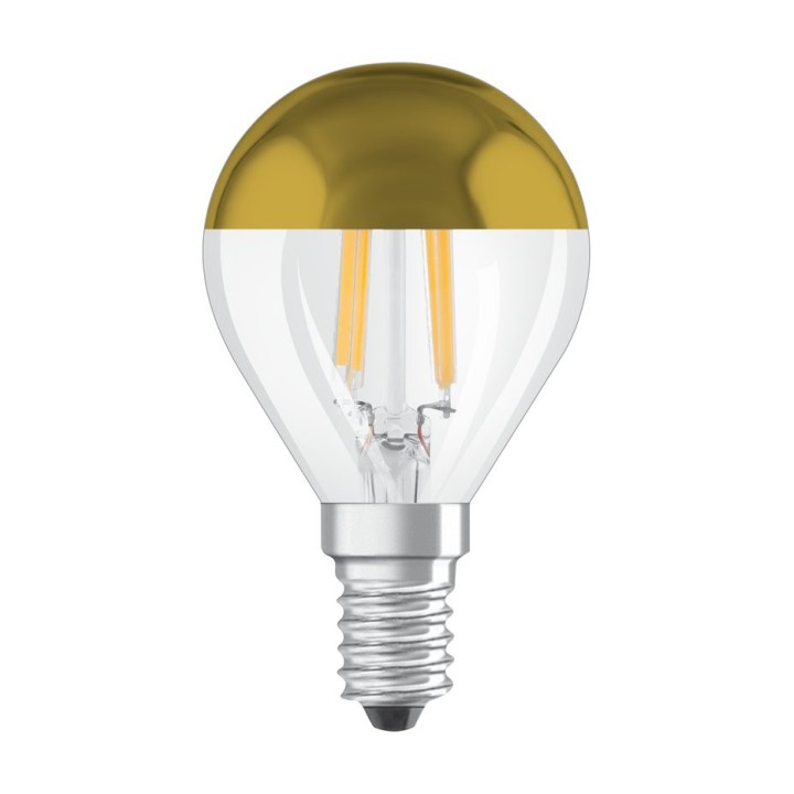 E14 Spherical Golden Cap LED filament effect 4W 827 OSRAM