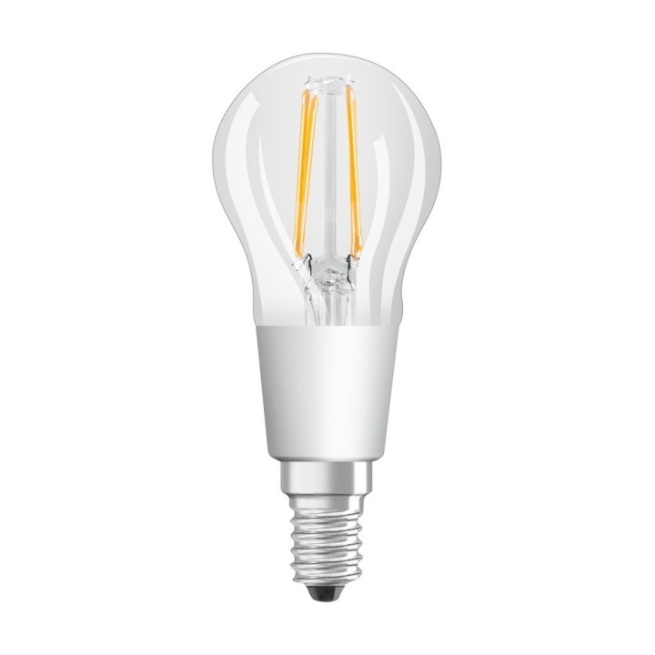 E14 Spherical LED STAR Filament effect GLOW dimmable 4.5W 827 OSRAM