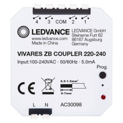 VIVARES ZB COUPLER Zigbee LEDVANCE push button coupler