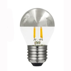 E27 Sphérique Calotte Argentée LED 3W 2700K  LAES