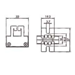 Lampholder GY9,5 GZ9.5 6A 250V