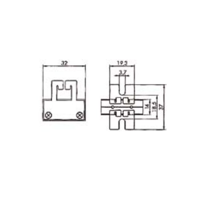 Douille GY9,5 GZ9.5 6A 250V