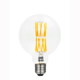 E27 globe 95 LED effect  filament 10w=61W  2200K 230v LAES