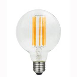 E27 globe95 LED effet filament 8w=50w 2200K 230v LAES