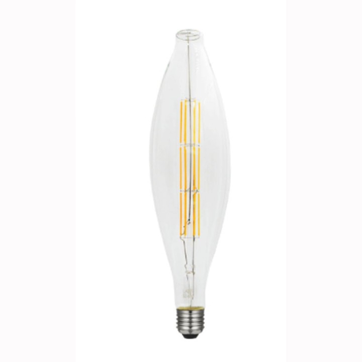 E40 Tube Claire Elipse LED effet filament 18W=126W 2200K 2000lm 230v LAES