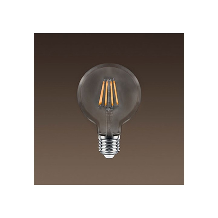E27 globe 80 LED effet filament 6w = 42w 2200K 230v LAES