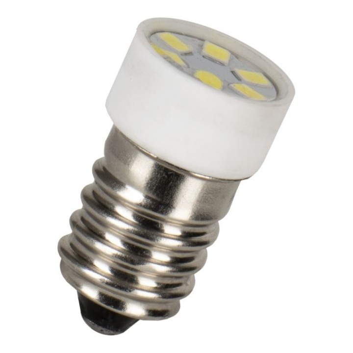 E14 Tube LED T16x30 130V AC/DC 1.2W Blanc