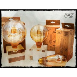E27 Globe 95 led effect Filament 3.5w Vintage 2500K 240V Dimmable LAES