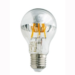 E27 GLS Clear Silver cap LED Indeed filament 6w ww 230v