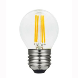 E27 Sphérique led effet filament 4w Claire Jaune 230v Dimmable LAES