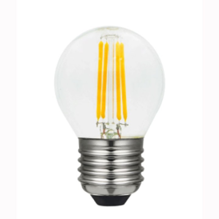 E27 Ball led Indeed filament 4w Clear Yellow 230v Dimmable LAES