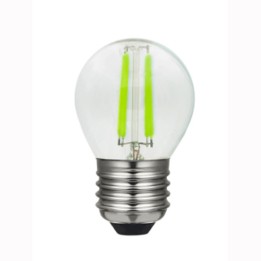 E27 Sphérique led effet filament 4w Claire Verte 230v Dimmable LAES